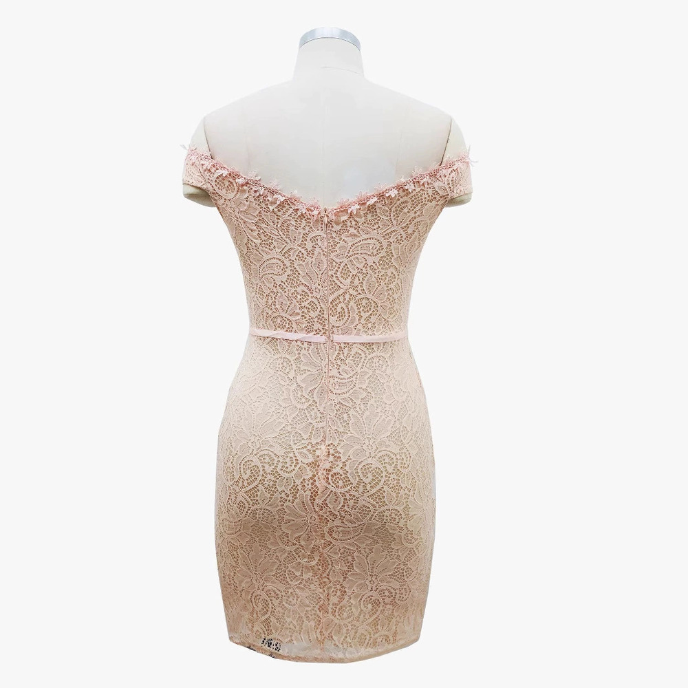 Zara European Lace Off Shoulder Dress Sale - Picture 5 of 6